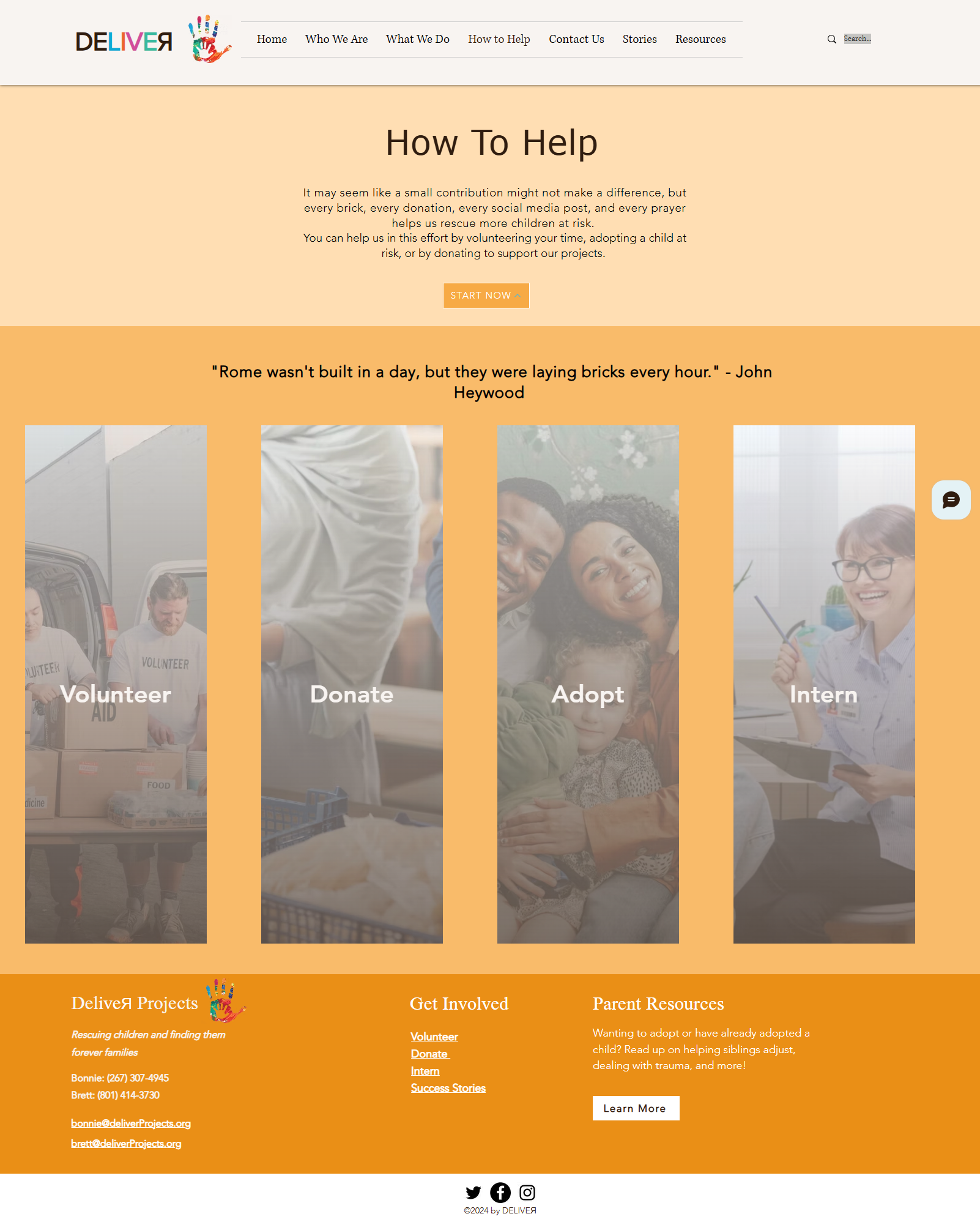Deliver Nonprofit — Donations page