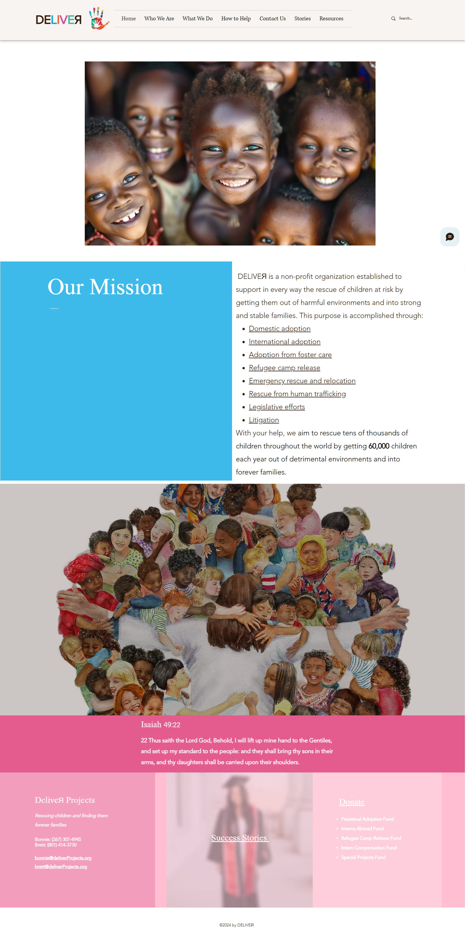 Deliver Nonprofit — Full homepage layout