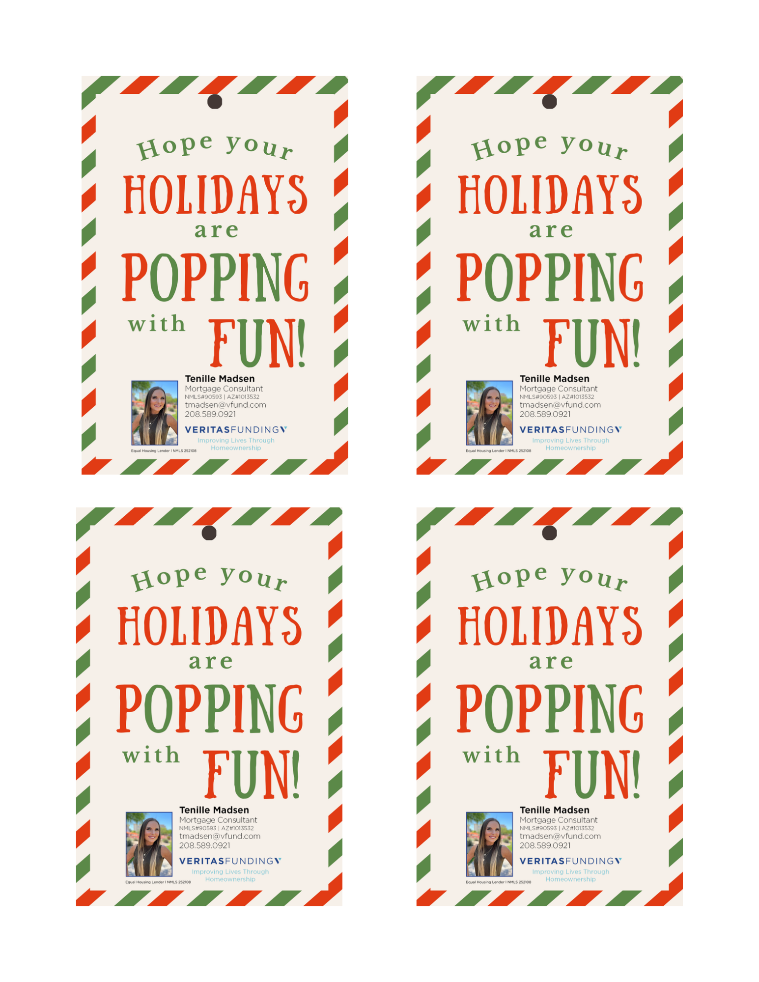 Holiday gift tags