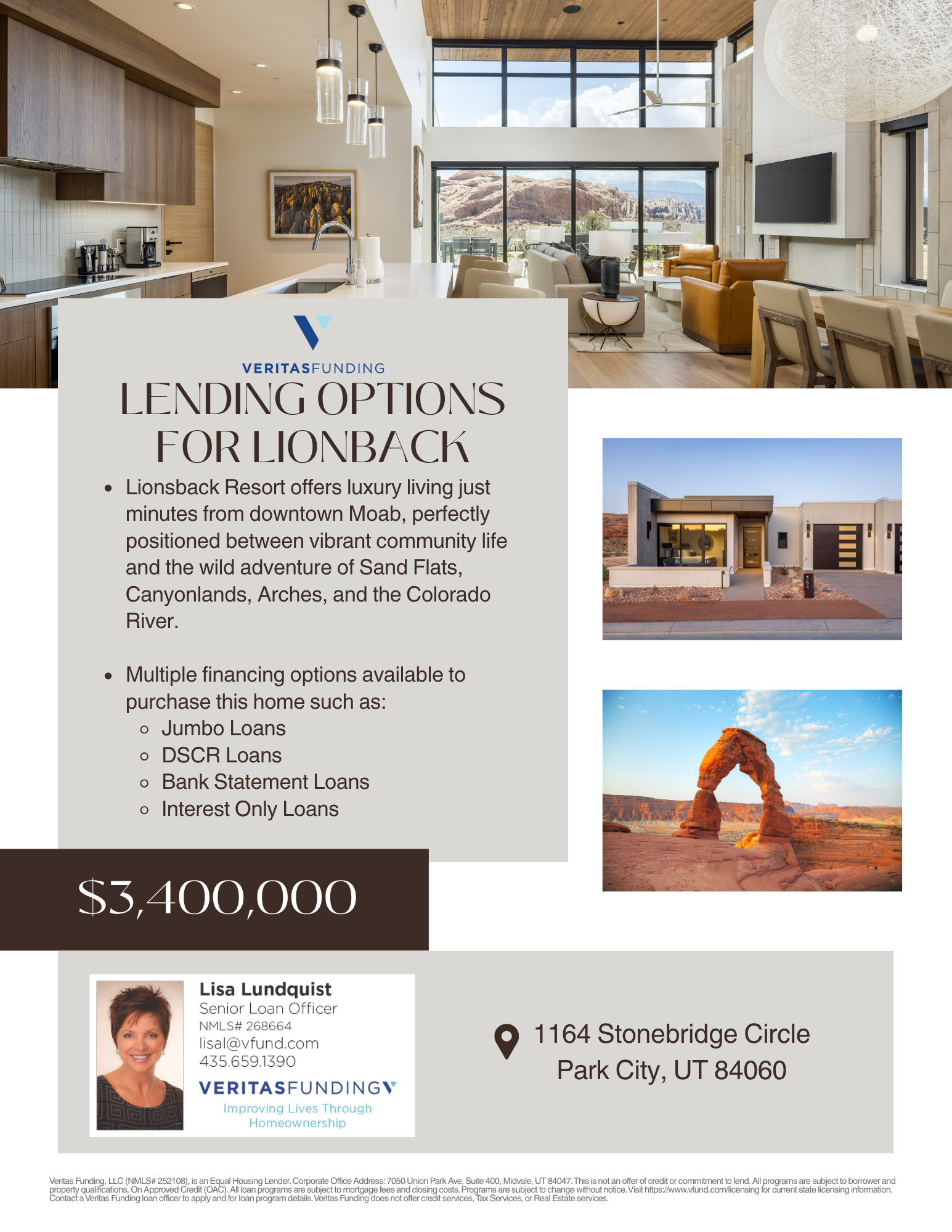 Lionsback Resort property flyer